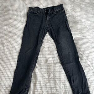 Old Navy Men's Black Straight Taper Jeans